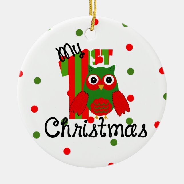 My first Christmas Ceramic Ornament (Front)