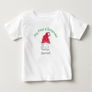 My First Christmas - customise text and image Baby T-Shirt