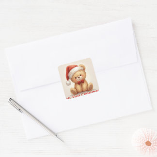 My First Christmas Cute Baby Holiday Sticker