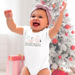 My First Christmas Cute Snowman Baby Bodysuit<br><div class="desc">My First Christmas Cute Snowman. Celebrate your baby's first christmas with this fun design.</div>