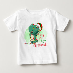 My First Christmas Dinosaur Baby  T-Shirt