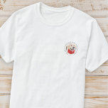 My First Christmas Forever Home Modern Pet Photo T-Shirt<br><div class="desc">This simple and classic design is composed of serif typography and add a custom photo. "My First Christmas in my forever home" encircles the custom photo.</div>