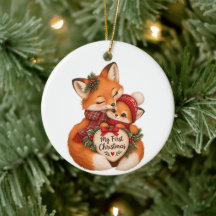 My First Christmas Fox Family