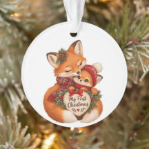 My First Christmas Fox Family