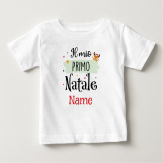 My First Christmas – Il Mio Primo Natale Baby T-Shirt