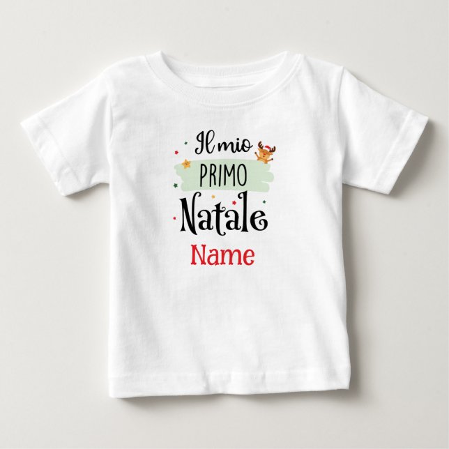 My First Christmas – Il Mio Primo Natale Baby T-Shirt (Front)