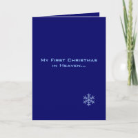 My First Christmas in Heaven Blue Snowflake