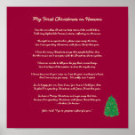 My First Christmas in Heaven Poster