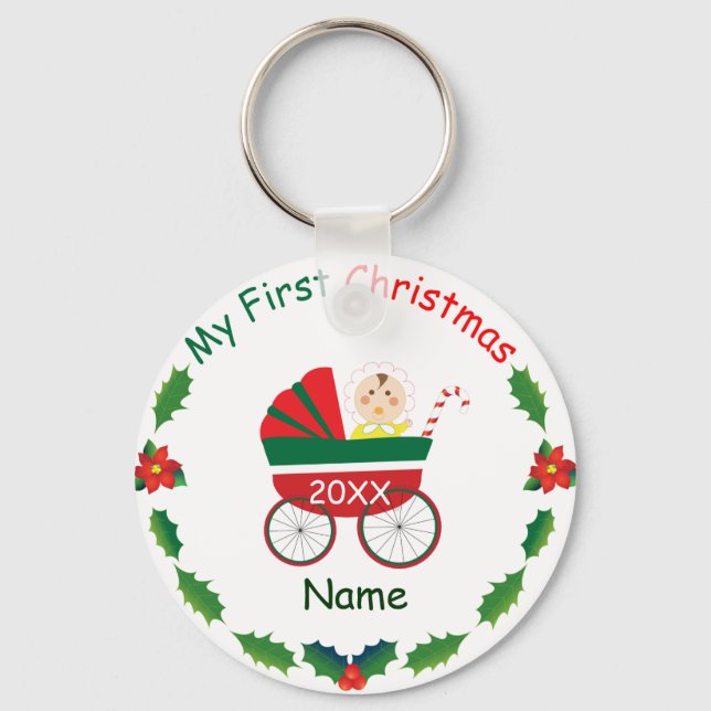My First Christmas Keychain (Front)