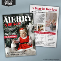 My First Christmas Magazine Cover Greeting Card