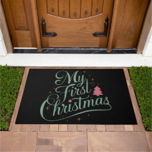 My First Christmas Matching Family Xmas Newborn Doormat