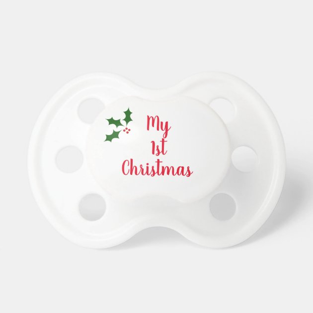 My First Christmas Baby Pacifier 