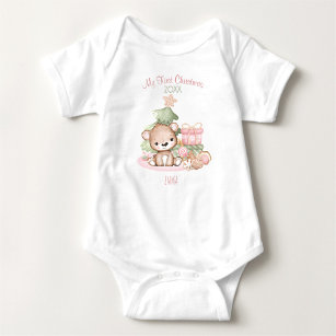 My First Christmas Personalized Baby Bodysuit