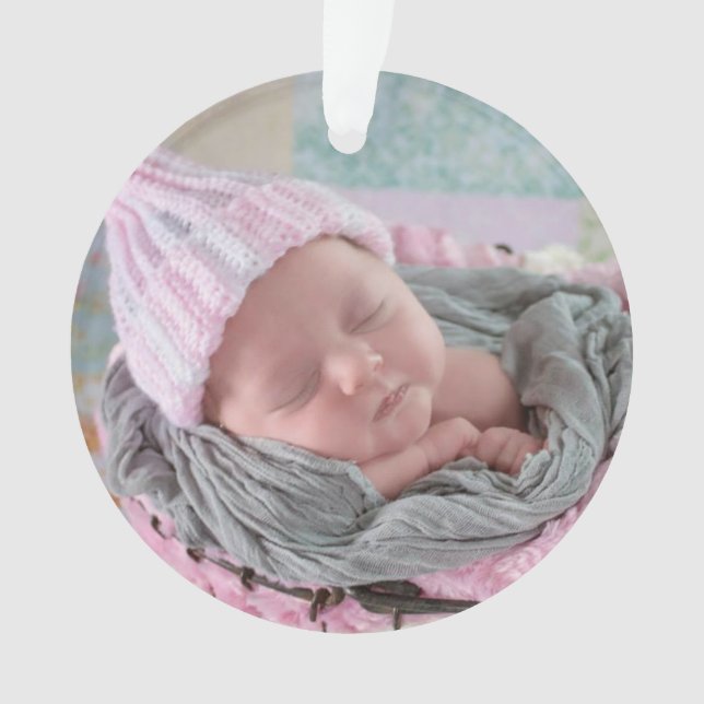 My First Christmas Personalized Christmas Ornament (Front)