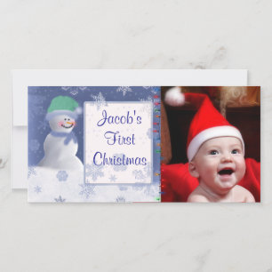 My First Christmas Photo Card Template