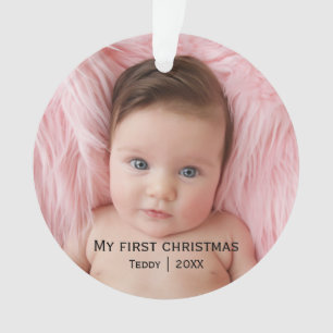 My first christmas photo  ornament