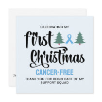 MY FIRST CHRISTMAS Prostate Cancer-Free Thank You Holiday Card