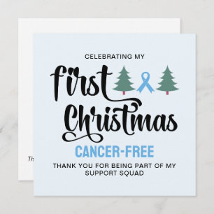 MY FIRST CHRISTMAS Prostate Cancer-Free Thank You Holiday Card