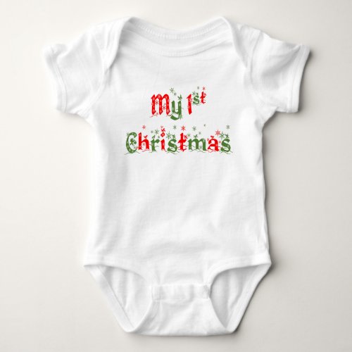My First Christmas Romper