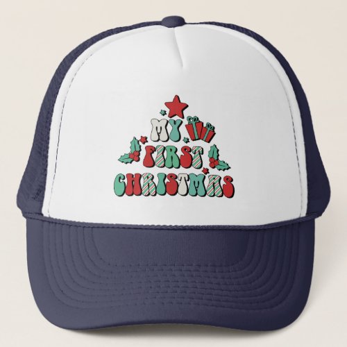 My First Christmas Trucker Hat