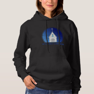 My First Communion Boys Retro Sunset Church Religi Hoodie