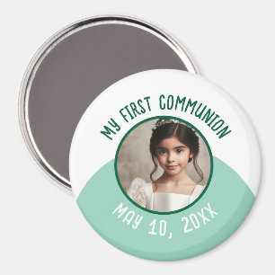 My First Communion Custom Photo and Date Magnet