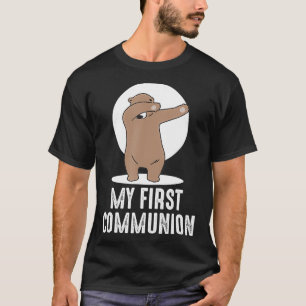 My First Communion Dabbing bear 1st T-Shirt