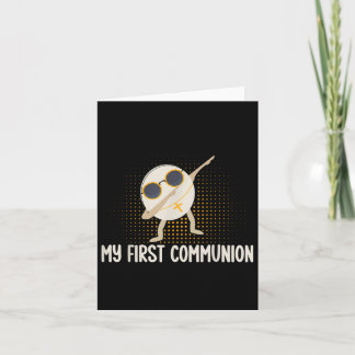 My First Communion Dabbing Wafer 1st Communion T-s Card