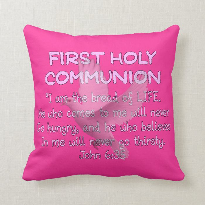 My First Communion Pillow "Bread of LIFE"