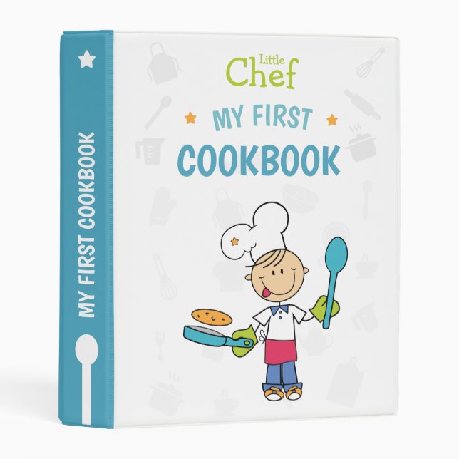 My First Cookbook Binder for Kids (Front/Spine)