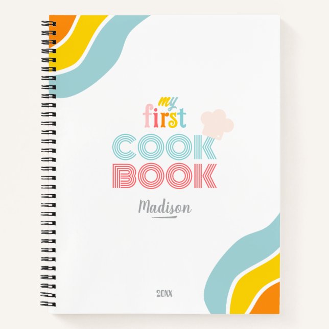 "My First cookbook for kids"  Notebook (Front)
