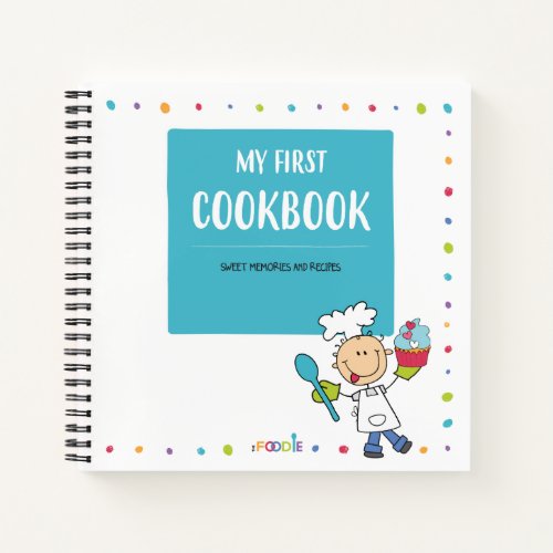 MY FIRST COOKBOOK Kids Recipe Spiral Notebook