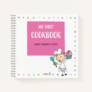 "MY FIRST COOKBOOK" Personalized Kids Recipe Book