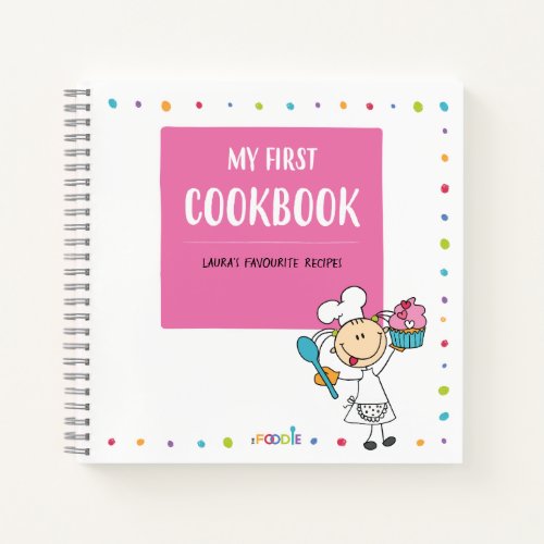 MY FIRST COOKBOOK Personalized Kids Recipe Book