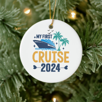 My First Cruise 2024 Ceramic Ornament