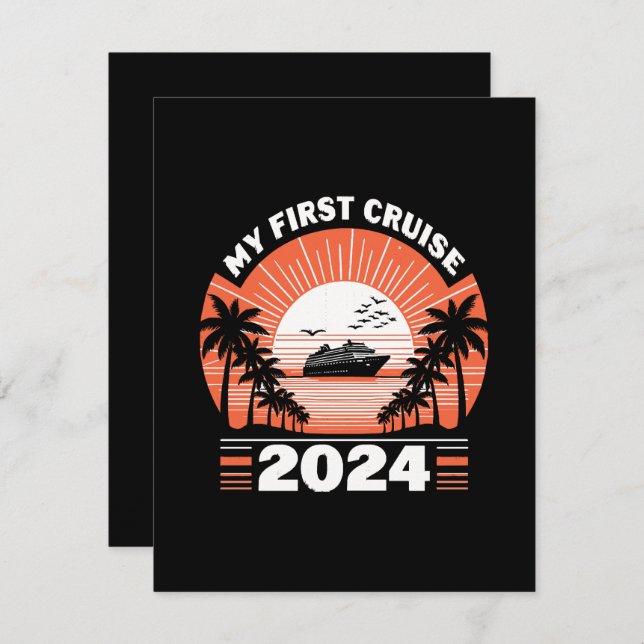 My First Cruise 2024 Note Card (Front/Back)
