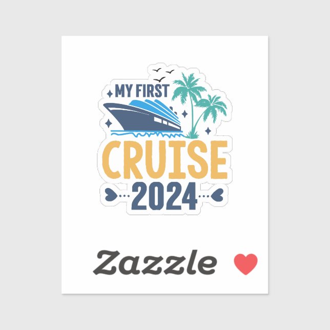 My First Cruise 2024 Sticker (Sheet)