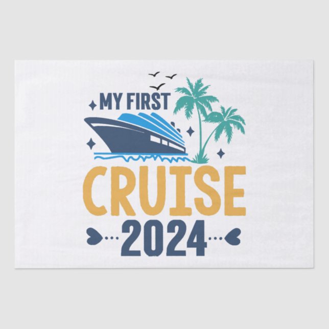 My First Cruise 2024 Tissue Paper (Front)