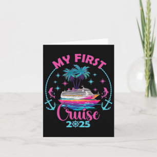 My First Cruise 2025 Family Vacation Cruise Ship T Card