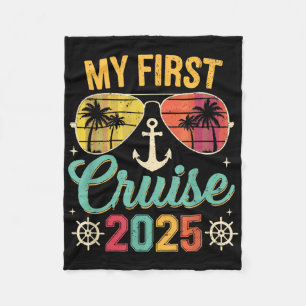 My First Cruise 2025 Family Vacation Ship Travel C Fleece Blanket