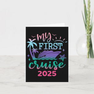 My First Cruise 2025 Family Vacation Trip Ship Mat Card