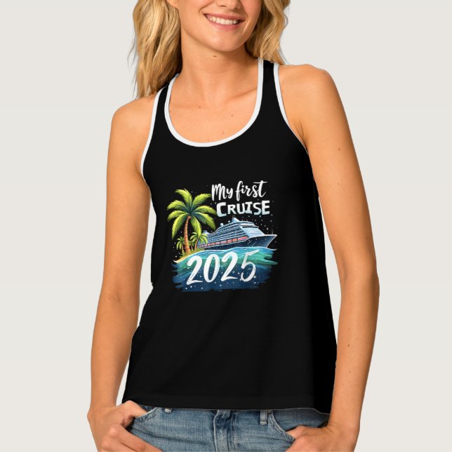 My First Cruise 2025 Tank Top (Front)