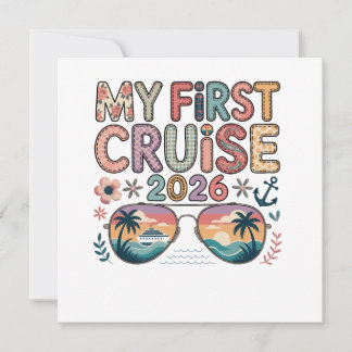 my first cruise 2026, cruise gift, cruise vacation holiday card