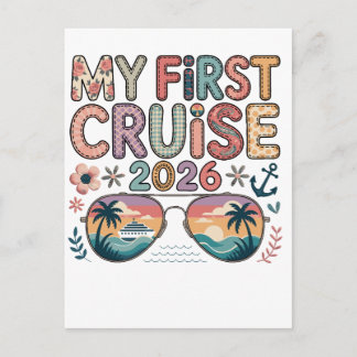 my first cruise 2026, cruise gift, cruise vacation postcard