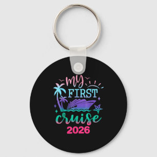 My First Cruise 2026 Family Vacation Trip Ship Mat Keychain