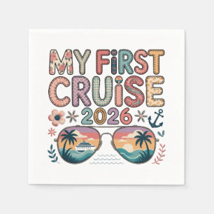 My First Cruise 2026, First Cruise Vacation Gift Napkins