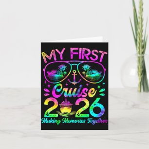 My First Cruise 2026 Funny First Time Cruise Vacat Card