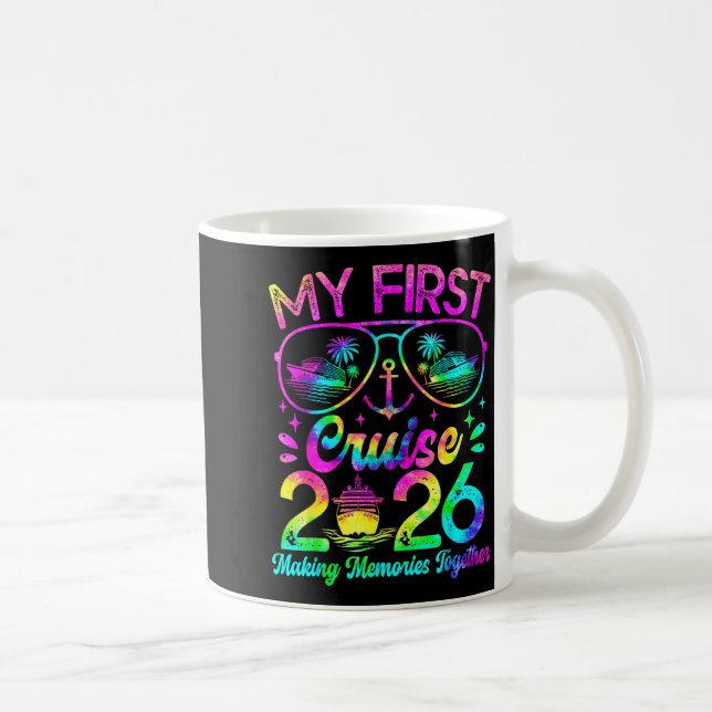 My First Cruise 2026 Funny First Time Cruise Vacat Coffee Mug (Right)