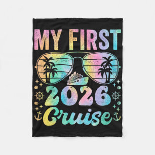 My First Cruise 2026 Vacation Matching Family Crui Fleece Blanket