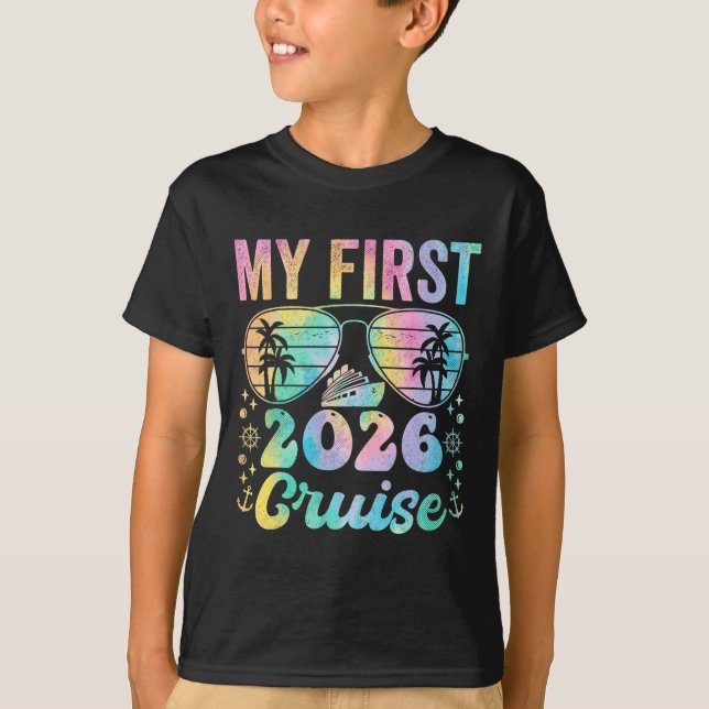 My First Cruise 2026 Vacation Matching Family Crui T-Shirt (Front)